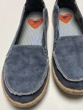 Rocket Dog blue washed canvas slip-ons Size 9M
